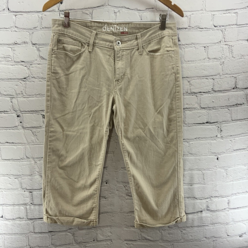 Levi's Denizen Capri Pants Womens Sz 6‎ Khaki Pants